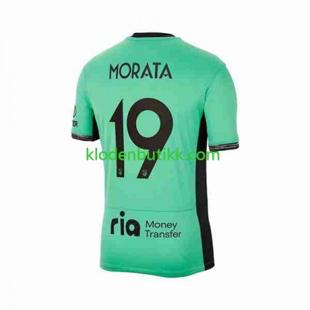 Atlético Madrid 2 Alvaro Morata 19 Tredje Fotballdrakt 2023/24 Kortermet